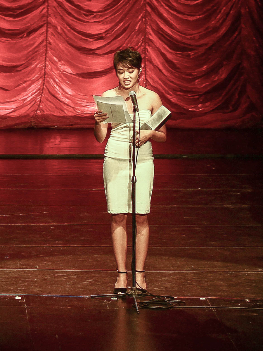 Regina De Vera wins "Outstanding Female Lead Performance in a Play" at the 2013 Gawad Buhay! The PHILSTAGE Awards for the Performing Arts
