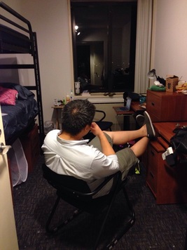 2. My room: My cousin Jerel (who took the amazing jump shot of me with 2 Philippine flags in front of The Juilliard Scho